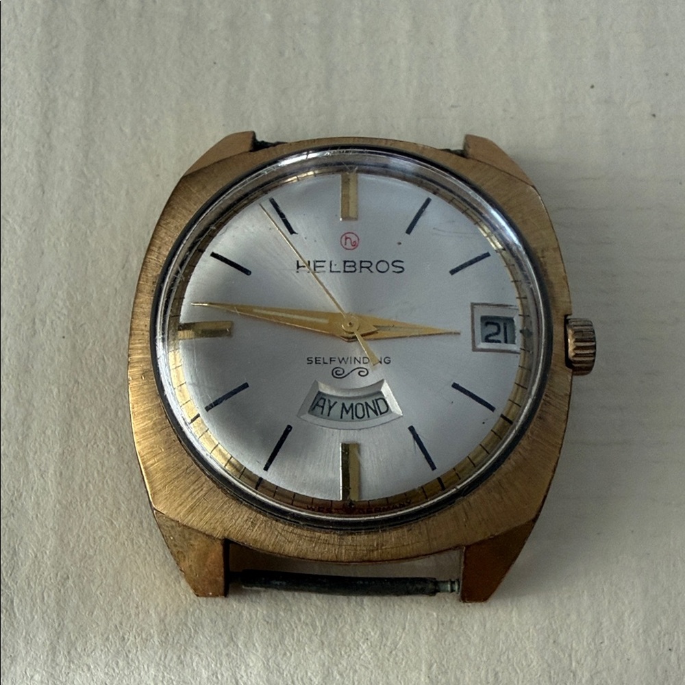 Vintage Helbros Men’s Dual Calendar Automatic Watch